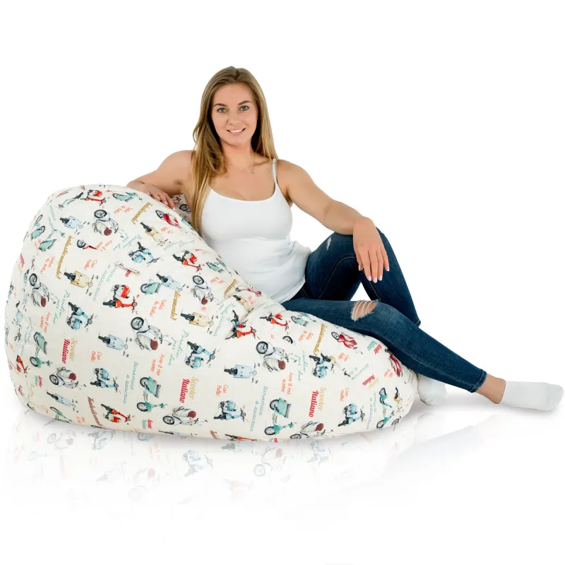 Riesensitzsack XXL für Erwachsene - Premium Print-Stoff – Ansicht 18