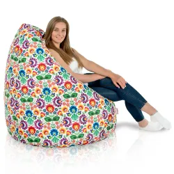 Riesensitzsack XXL für Erwachsene - Premium Print-Stoff – Ansicht 90
