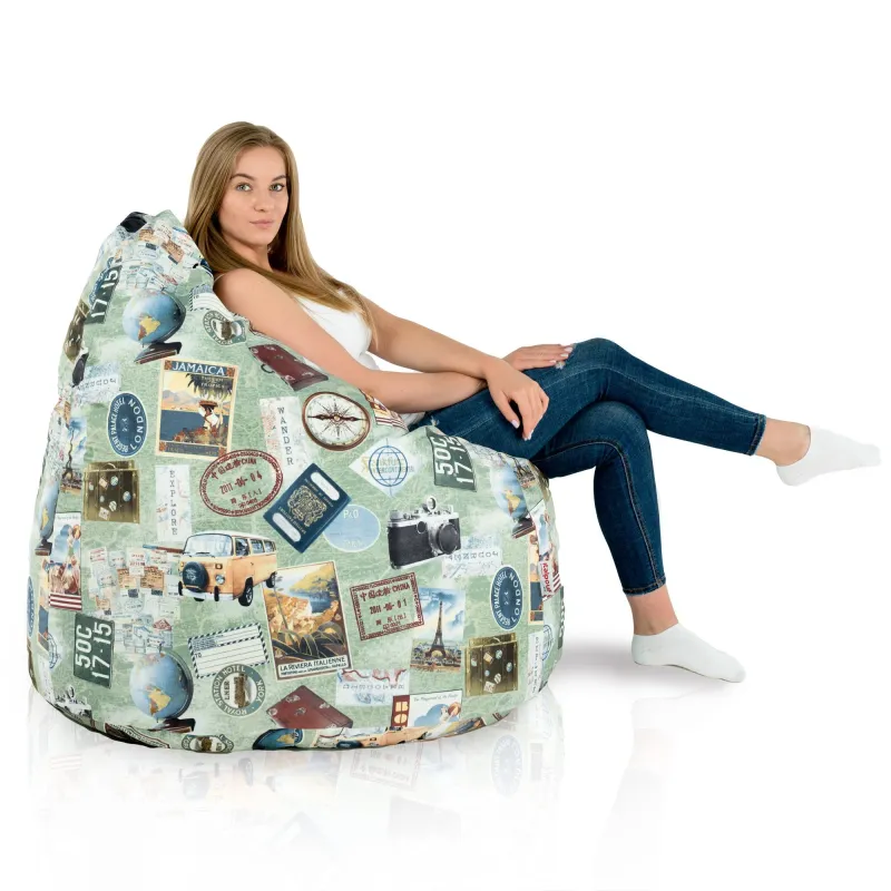 Riesensitzsack XXL für Erwachsene - Premium Print-Stoff – Ansicht 119