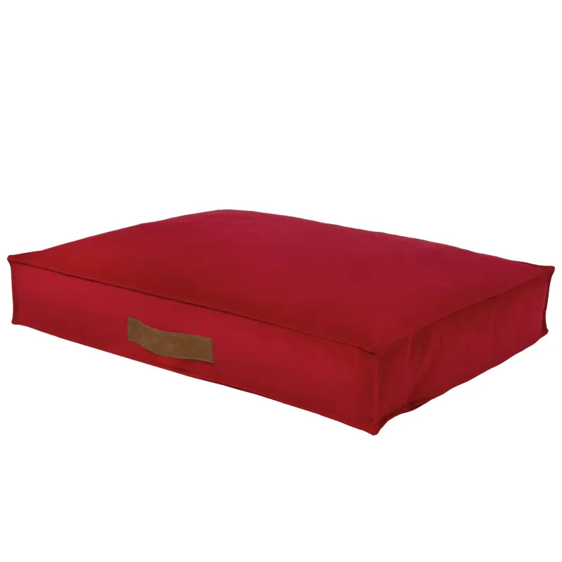 Rechteckiges Hundebett und Katzenbett 65x90 cm - Soft-Velours – Ansicht 9