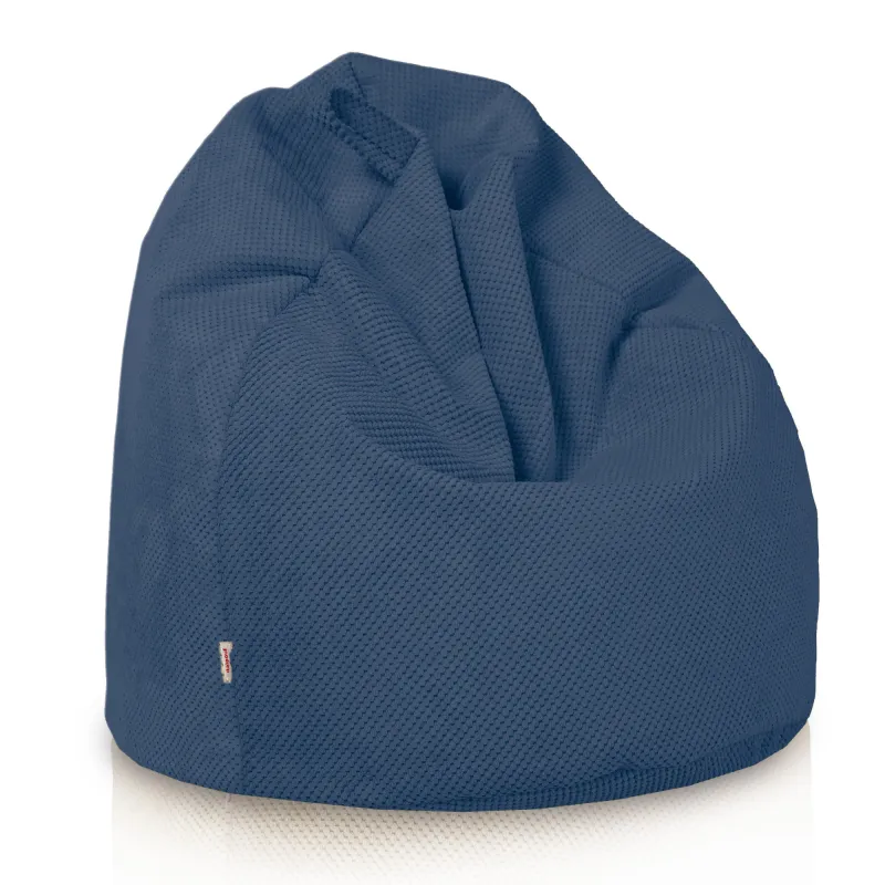 Riesensitzsack XXL für Erwachsene -Struktur-Velours Dot – Ansicht 30