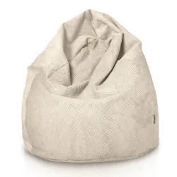 Riesensitzsack XXL für Erwachsene -Struktur-Velours Dot – Ansicht 35