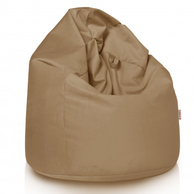 Beige Sitzsack Plüsch