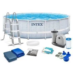 Stahlrahmen-Gartenpool 488 x 122 cm 12in1 Intex 26746