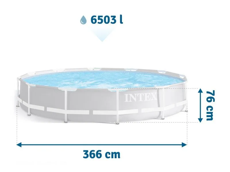 366x76 16in1 INTEX 26712 Gartenpool mit Regal.