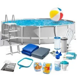 INTEX 26726 Stahlrahmen-Pool 457x122 cm 17-teiliges Set