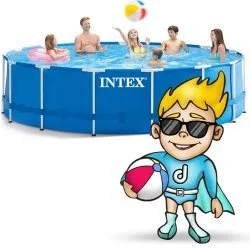 Gestellter Gartenpool 457 x 122 cm 17in1 INTEX 28242