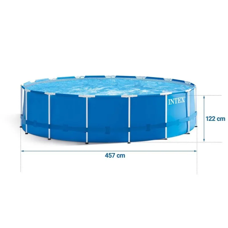 Gestellter Gartenpool 457 x 122 cm 17in1 INTEX 28242