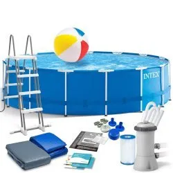 Garten-Stahlrahmen-Pool 457 x 122 cm 12in1 INTEX 28242