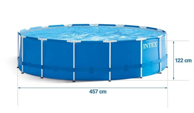457 x 122 cm 12 in1 INTEX 28242 Rahmen-Gartenpool.
