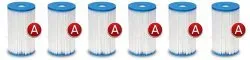 6 x Filter für Pumpenset Typ A INTEX 29000.