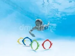 Bunte Fische, die auf den Boden fallen Intex 55507
