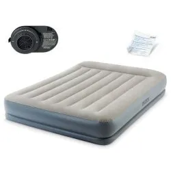 INTEX 64118 Aufblasbare Luftmatratze mit eingebauter Elektropumpe
