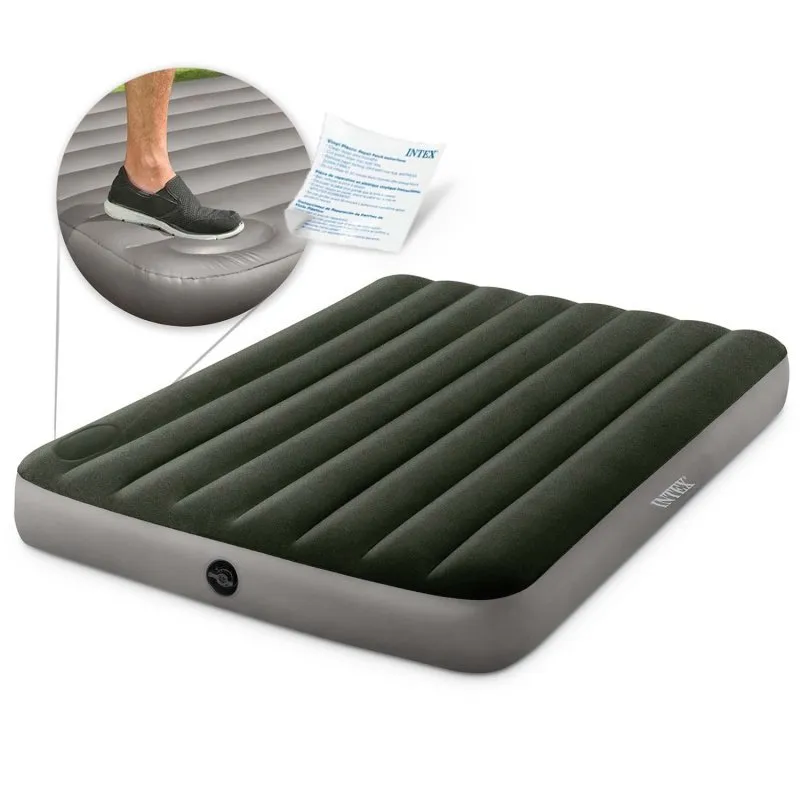 Aufblasbare Matratze mit eingebauter Fußpumpe INTEX 64762