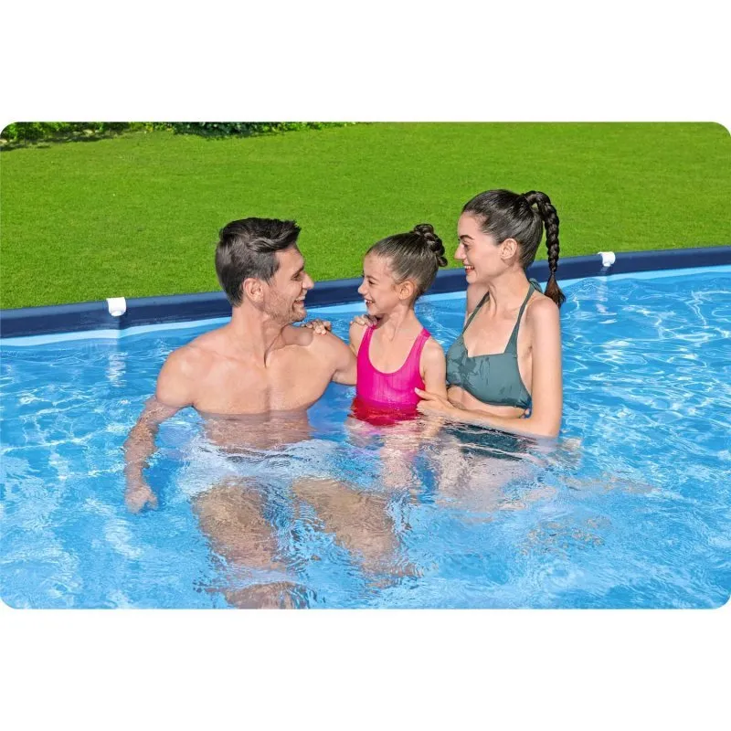 Bestway 56405N 400 x 211 x 81 cm 15in1 Gartenpool mit Regal