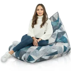 Boden-Sitzsack XL Bermuda - Premium Print-Stoff – Ansicht 43