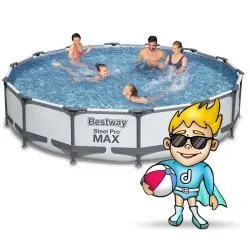 427 x 84 cm Rahmen Garten Pool Set 17in1 Bestway 56595.
