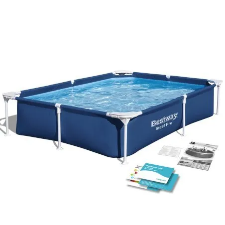 Rechteckiger Rahmen Pool 221 x 150 x 43 cm Bestway 56401N.
