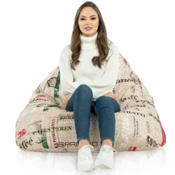 Boden-Sitzsack XL Bermuda - Premium Print-Stoff – Ansicht 65