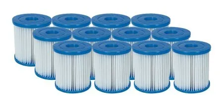 Filter für Filterpumpe Typ II - Satz mit 12 Stück. Bestway 58094