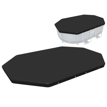 Abdeckung für ovalen Rahmenpool 300 x 200 x 84 cm Bestway 58424.