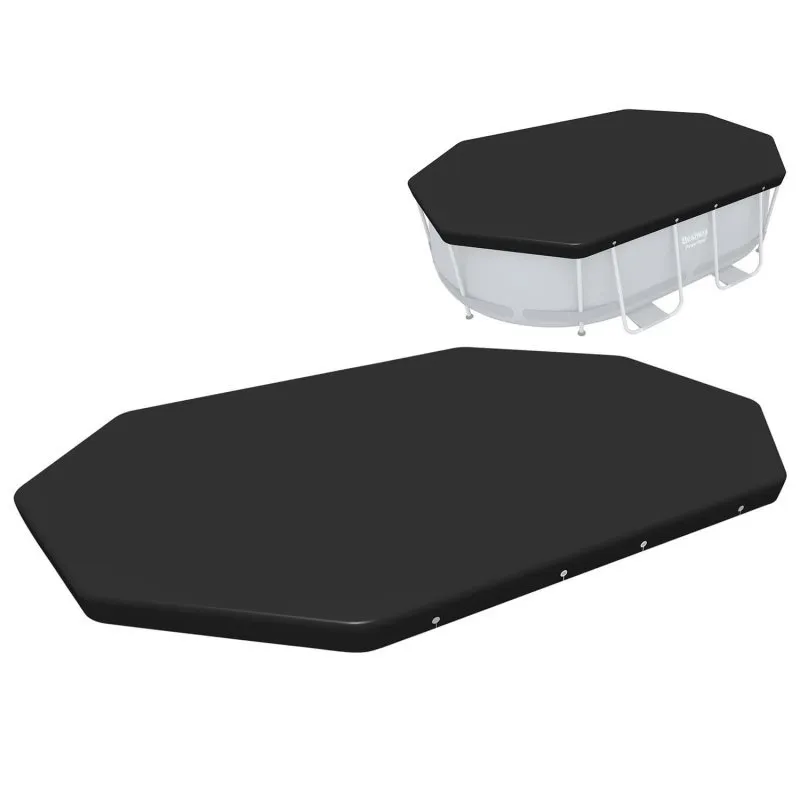 Abdeckung für ovalen Rahmenpool 300 x 200 x 84 cm Bestway 58424.