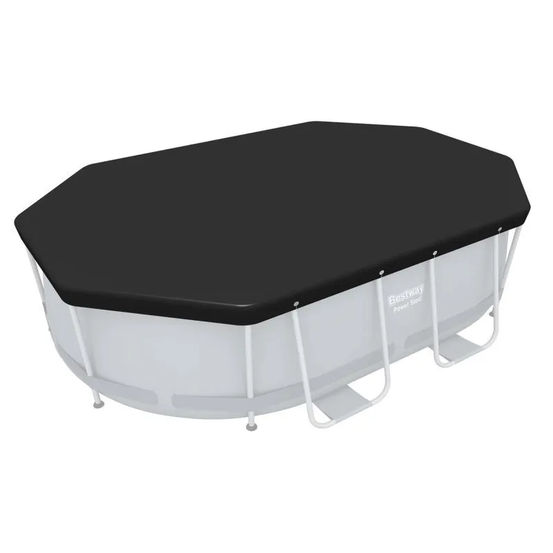 Abdeckung für ovalen Rahmenpool 300 x 200 x 84 cm Bestway 58424.