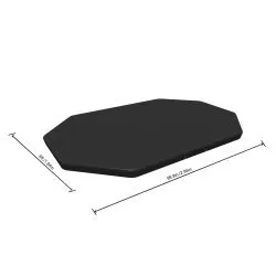 Abdeckung für ovalen Rahmenpool 300 x 200 x 84 cm Bestway 58424.