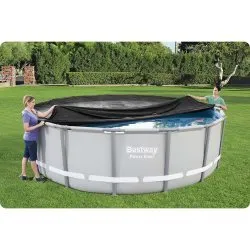 Abdeckung für 488 cm Bestway 58249 Rahmenbecken.