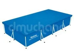 Abdeckung für 400 x 211 cm Rahmenbecken Bestway 58107.