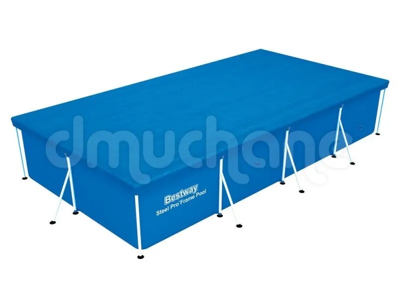 Abdeckung für 400 x 211 cm Rahmenbecken Bestway 58107.
