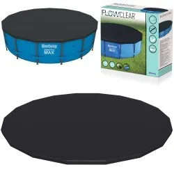 Poolabdeckung für Stahlrahmenbecken 457 cm Bestway 58038