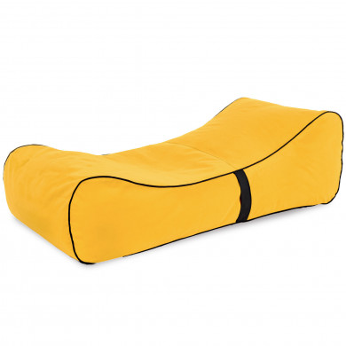 Lounge Sessel Gelb Plüsch