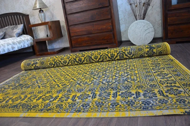 Dywan Vintage Kwiaty 22209/025 żółty
