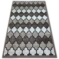 Teppich ACRYL YAZZ 3766 Dunkelbeige/Lachs Trellis