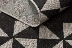 DYWAN SZNURKOWY SIZAL FLOORLUX 20489 silver / black TRÓJKĄTY