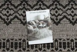 DYWAN SZNURKOWY SIZAL FLOORLUX 20510 srebrny / czarny