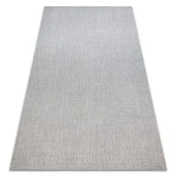 Teppich FLAT 48663/037 SISAL - Silber glatt