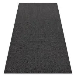 Teppich FLAT 48663/090 SISAL - schwarz GLATT