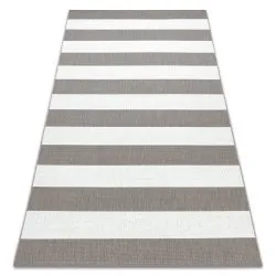 Teppich FLAT SISAL 48644686 Streifen weiß beige