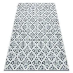 Teppich COLOR 19246/969 SISAL Blumen Weiß