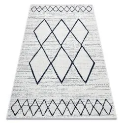 Teppich COLOR 47272/396 SISAL Diamanten Quadrate Weiß