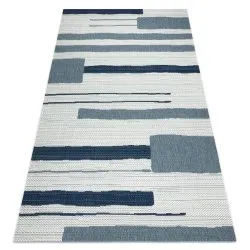 Teppich COLOR 19676369 SISAL Linien beige / blau