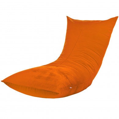 Sitzsack Sessel Mit Lehne Orange Plüsch