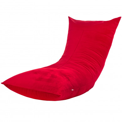 Sitzsack Sessel Mit Lehne Rot Plüsch