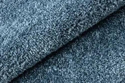 Dywan BERBER 9000 koło niebieski Frędzle berberyjski marokański shaggy
