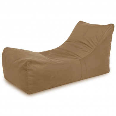 Lounge Sessel XXL Beige Plüsch