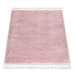 Teppich BERBER quadratisch 9000 rosa Franse berber marokkanisch shaggy