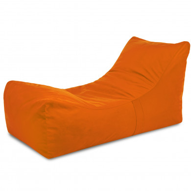 Lounge Sessel XXL Orange Plüsch