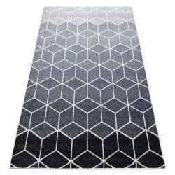 Teppich HEOS 78590 creme / silber / Anthrazit WÜRFEL